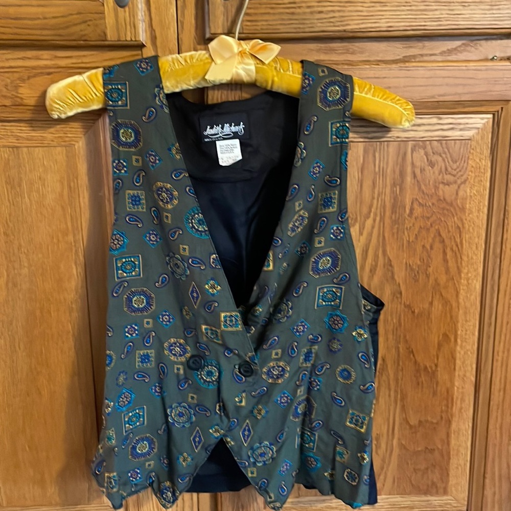 Vintage Judith Michaels vest size small